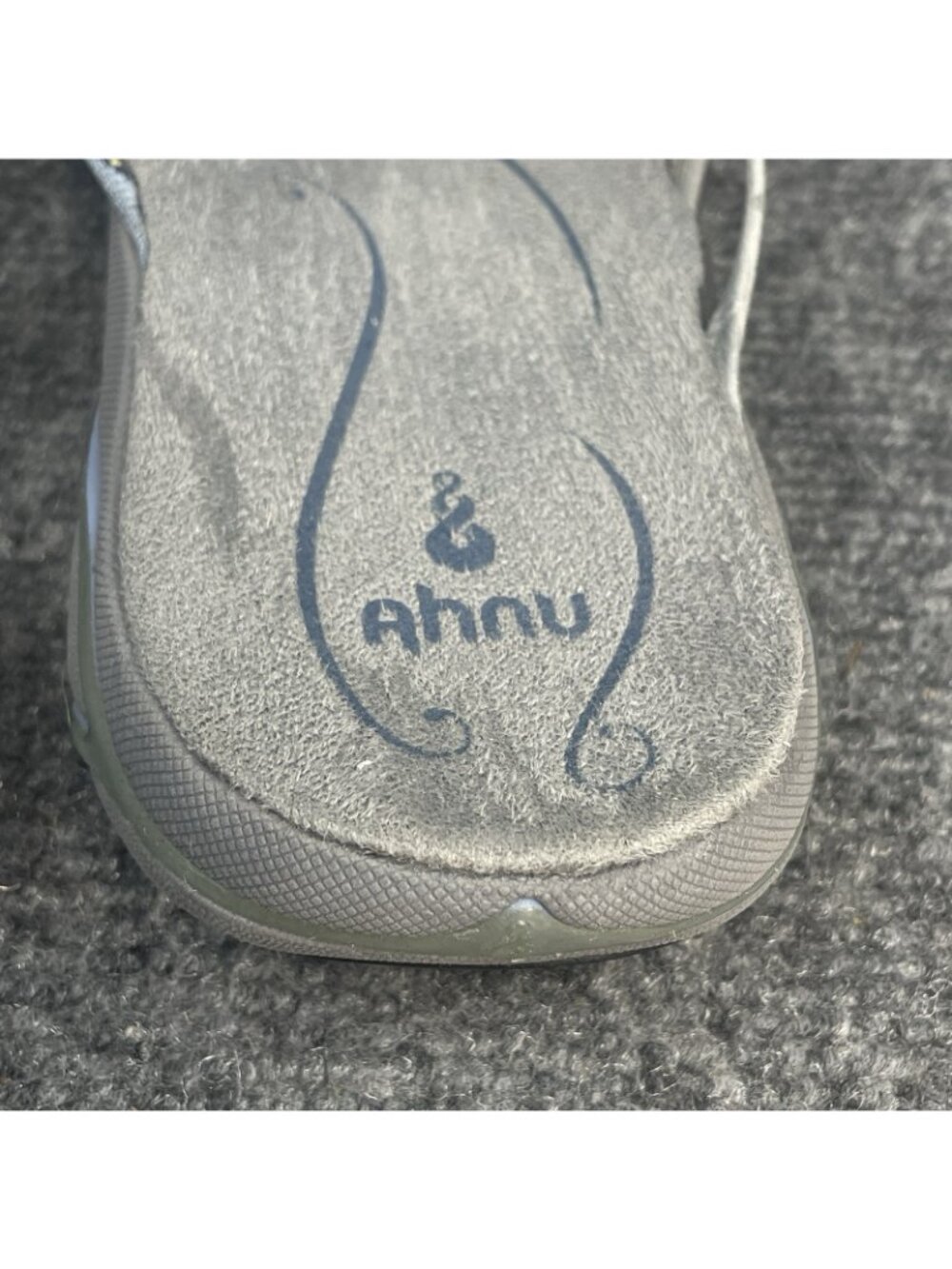 Ahnu Olema Womens Size 7 Gray Casual Blue Walking Flip Flop Slipper Thong Sandal - Picture 8 of 11